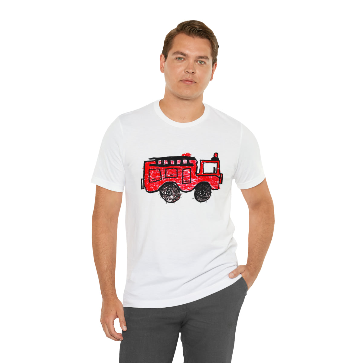 Fire Truck Unisex Jersey Short Sleeve Tee