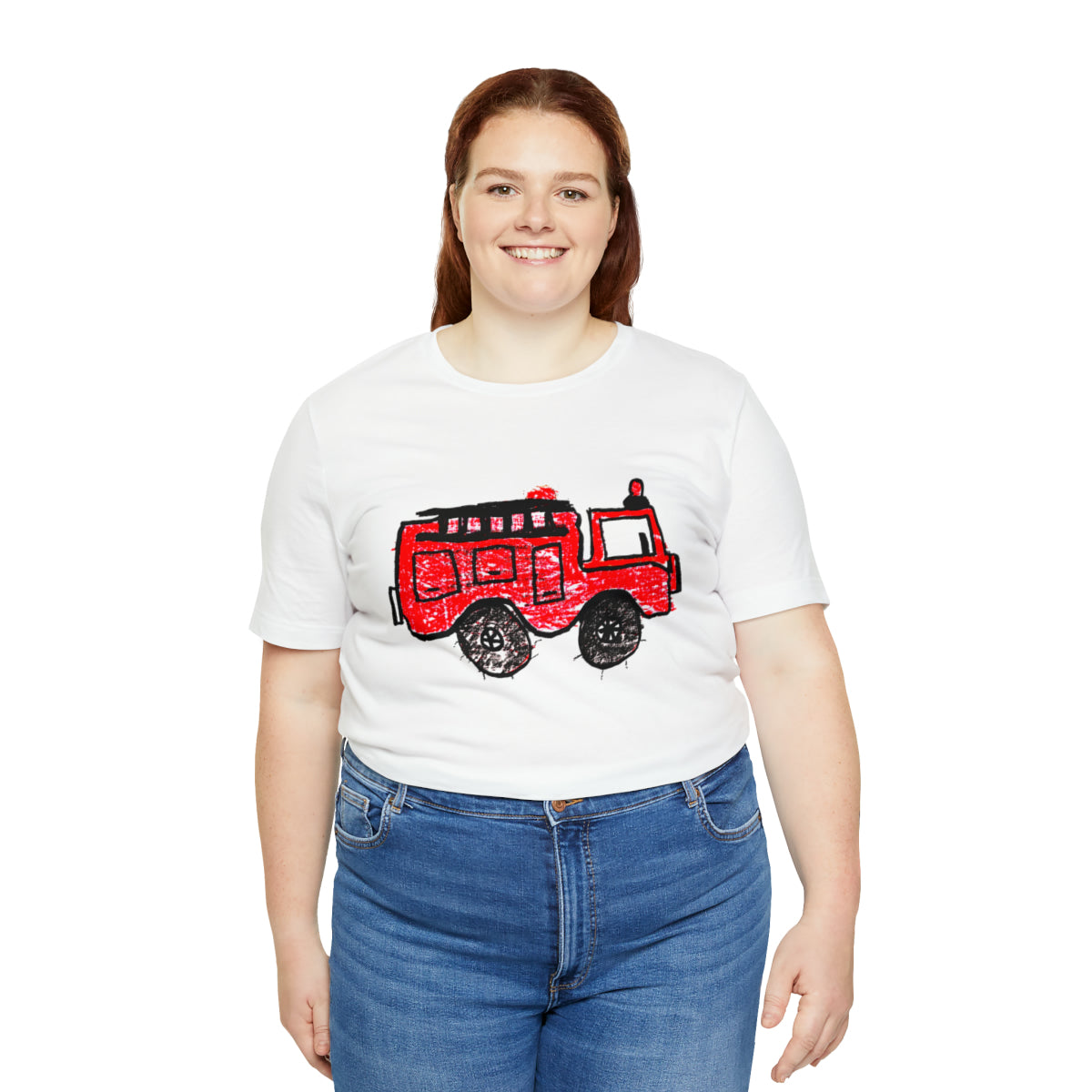 Fire Truck Unisex Jersey Short Sleeve Tee