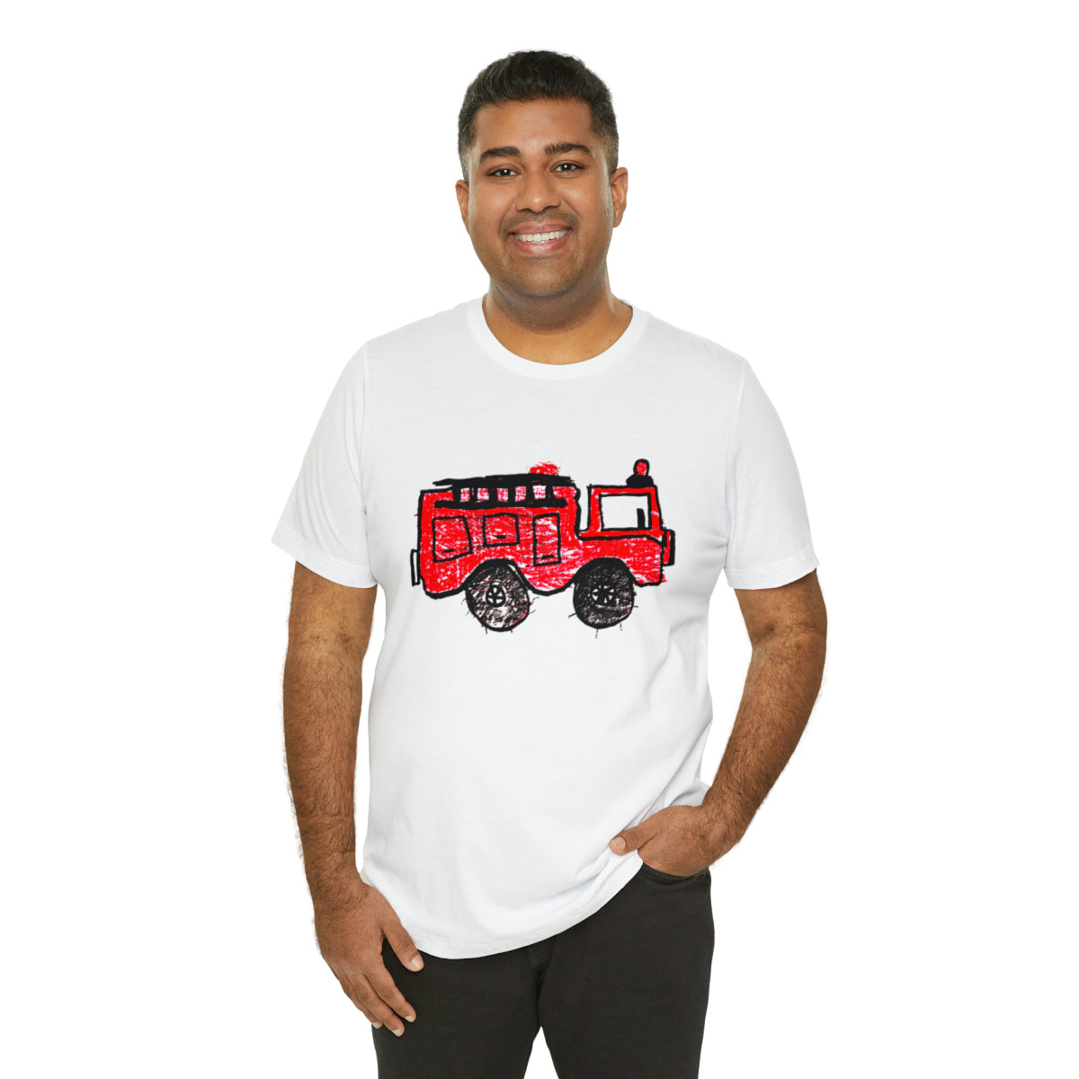 Fire Truck Unisex Jersey Short Sleeve Tee