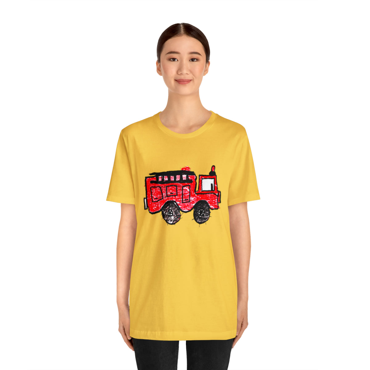Fire Truck Unisex Jersey Short Sleeve Tee