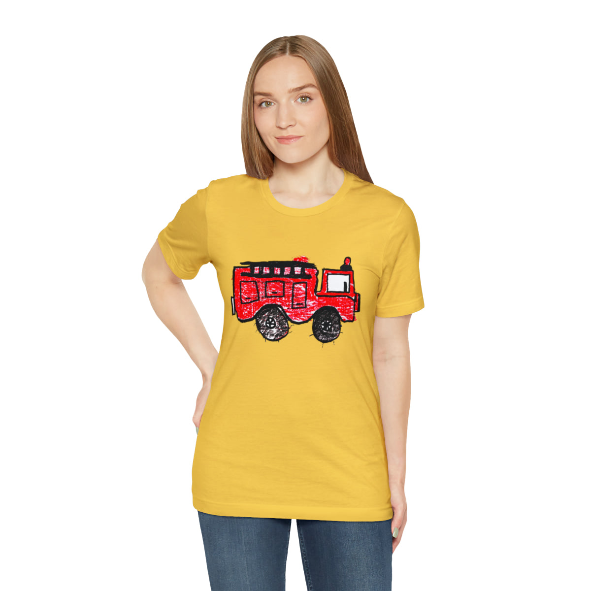 Fire Truck Unisex Jersey Short Sleeve Tee