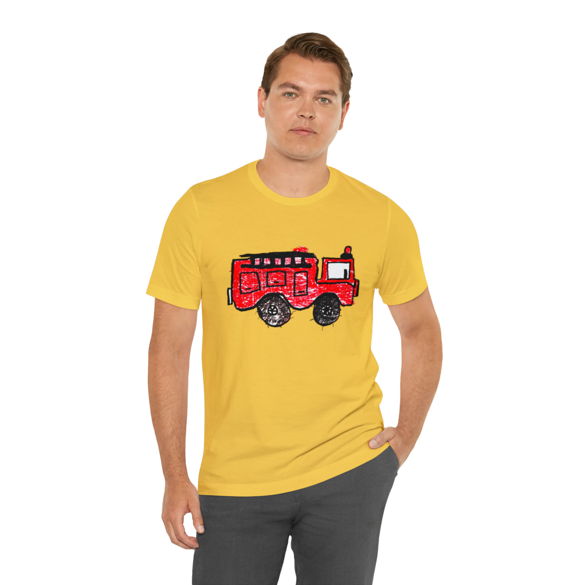 Fire Truck Unisex Jersey Short Sleeve Tee
