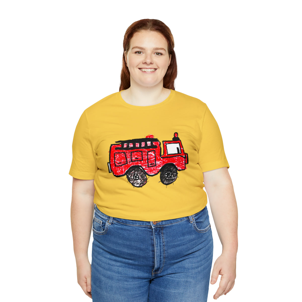 Fire Truck Unisex Jersey Short Sleeve Tee