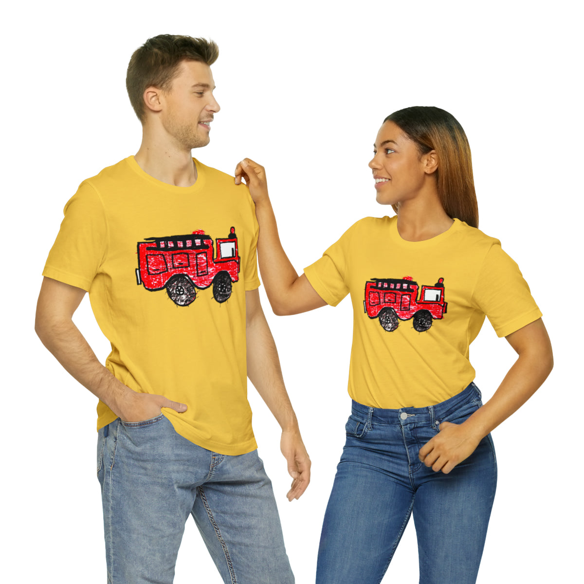 Fire Truck Unisex Jersey Short Sleeve Tee