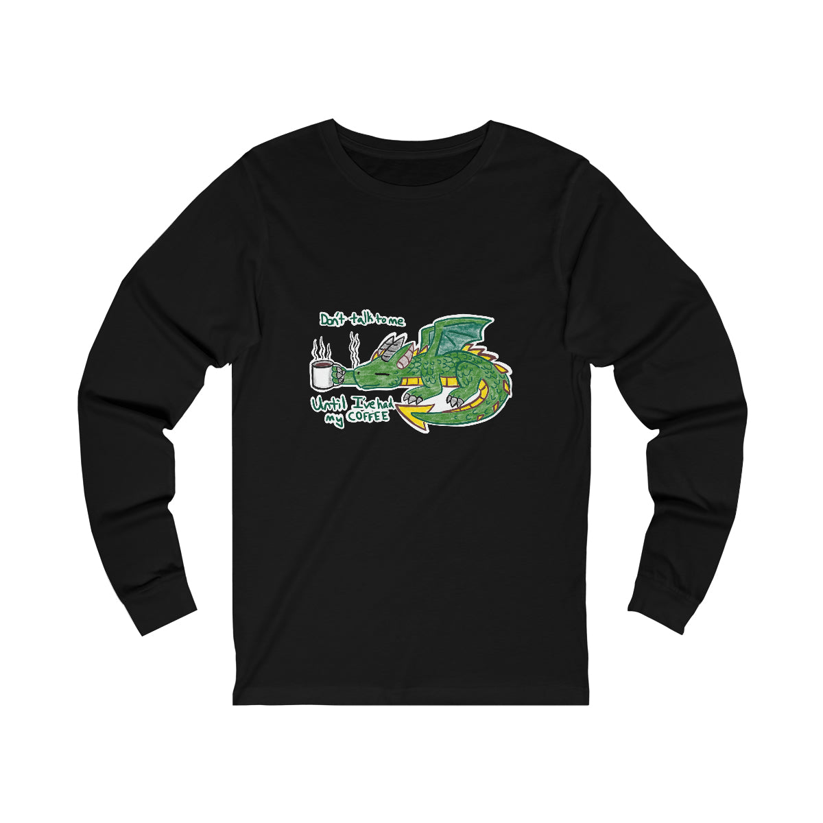 Coffee Dragon Unisex Jersey Long Sleeve Tee