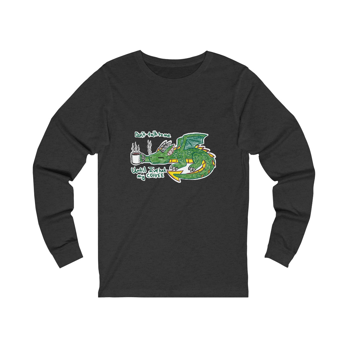Coffee Dragon Unisex Jersey Long Sleeve Tee