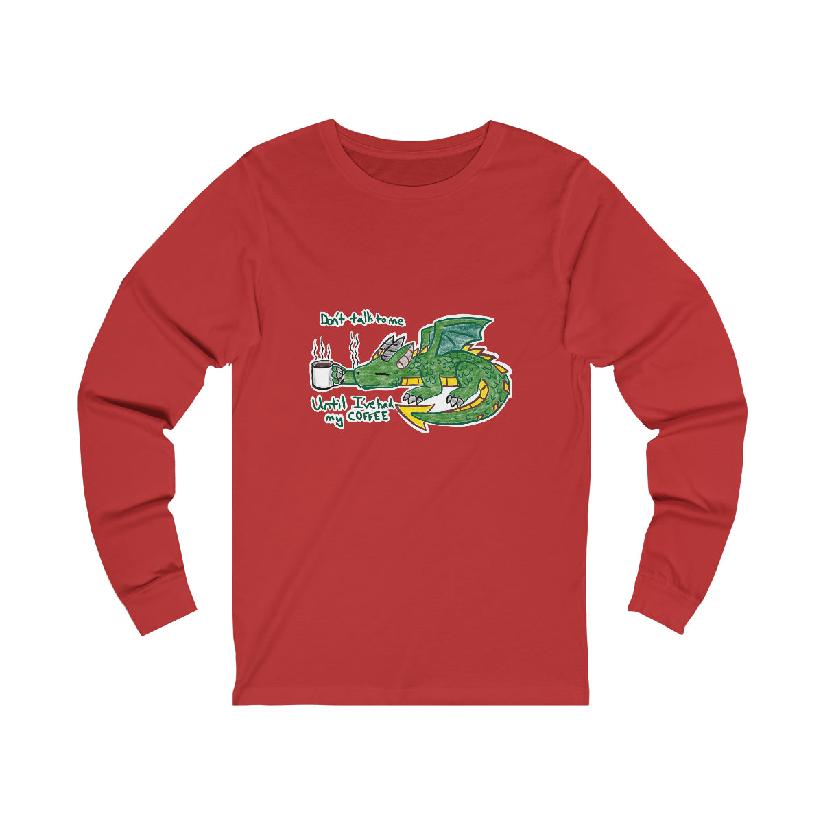 Coffee Dragon Unisex Jersey Long Sleeve Tee
