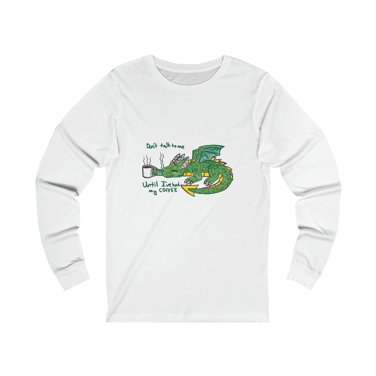 Coffee Dragon Unisex Jersey Long Sleeve Tee