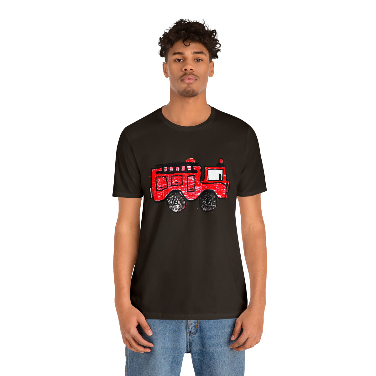 Fire Truck Unisex Jersey Short Sleeve Tee
