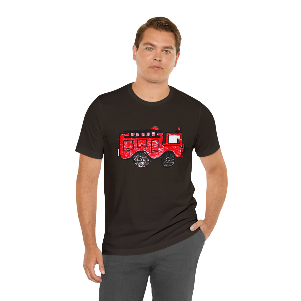 Fire Truck Unisex Jersey Short Sleeve Tee