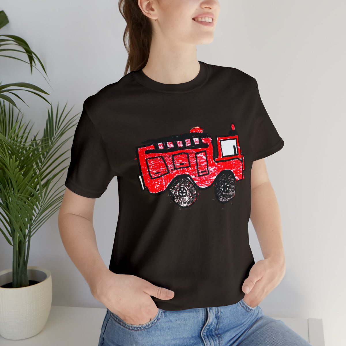 Fire Truck Unisex Jersey Short Sleeve Tee