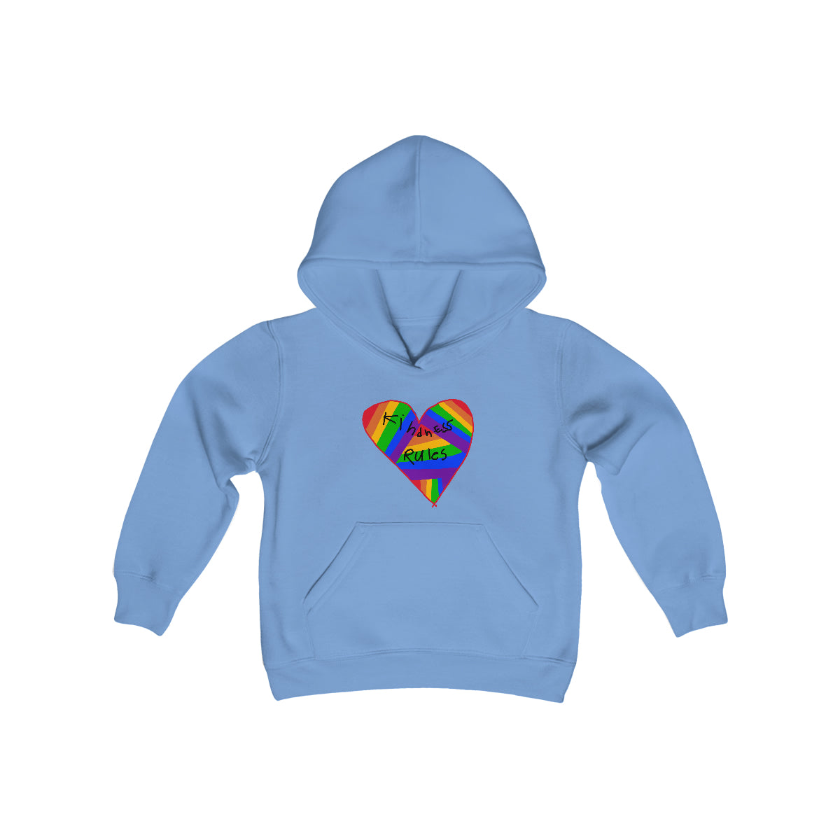 Kindness Rules Youth Heavy Blend Hooded Sweatshirt