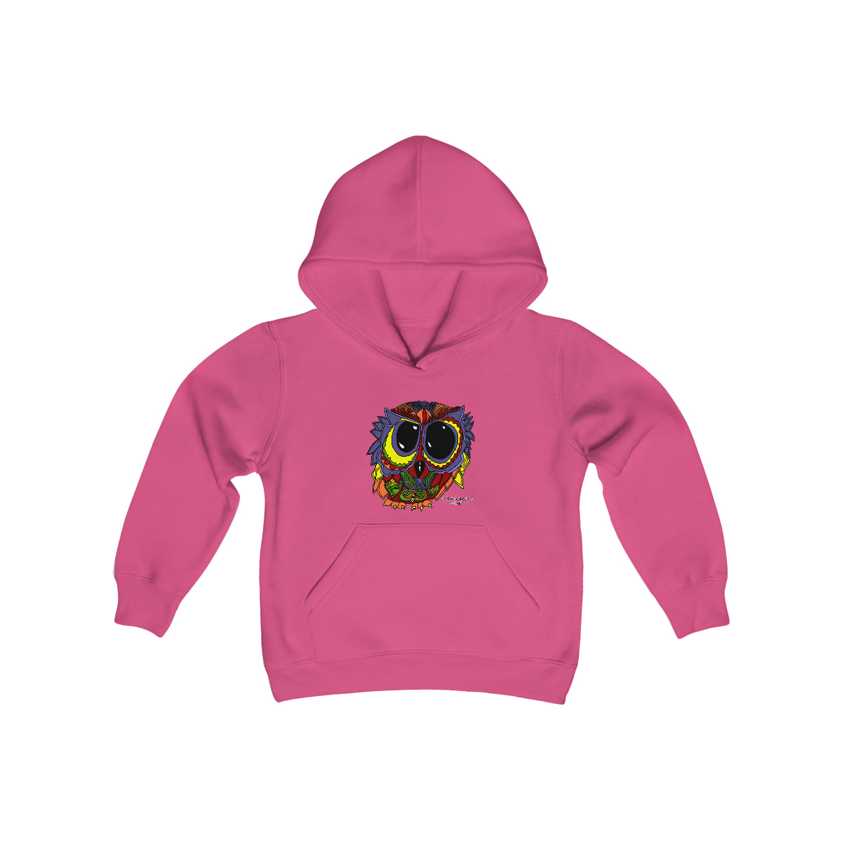 Malcolm's Owl Youth Heavy Blend Hooded Sweatshirt