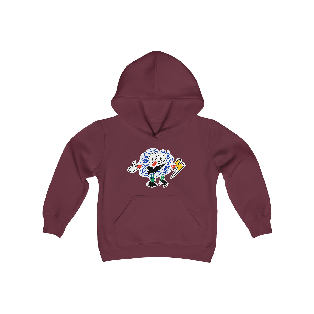 Fluffy Man Youth Heavy Blend Hooded Sweatshirt