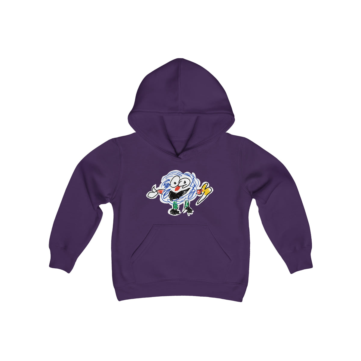 Fluffy Man Youth Heavy Blend Hooded Sweatshirt