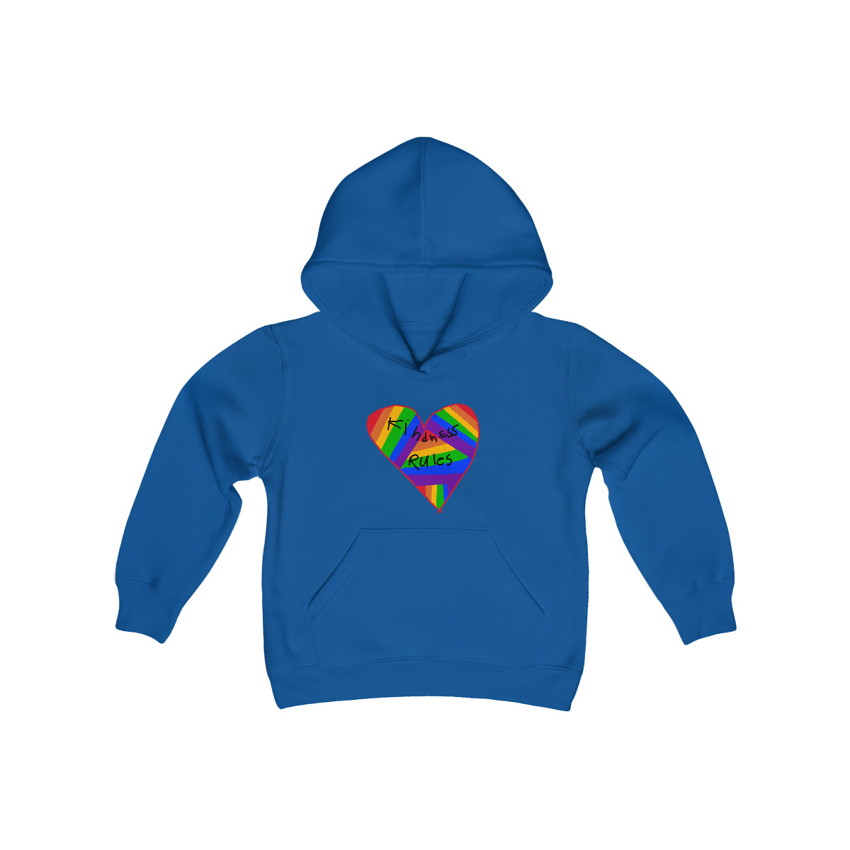 Kindness Rules Youth Heavy Blend Hooded Sweatshirt