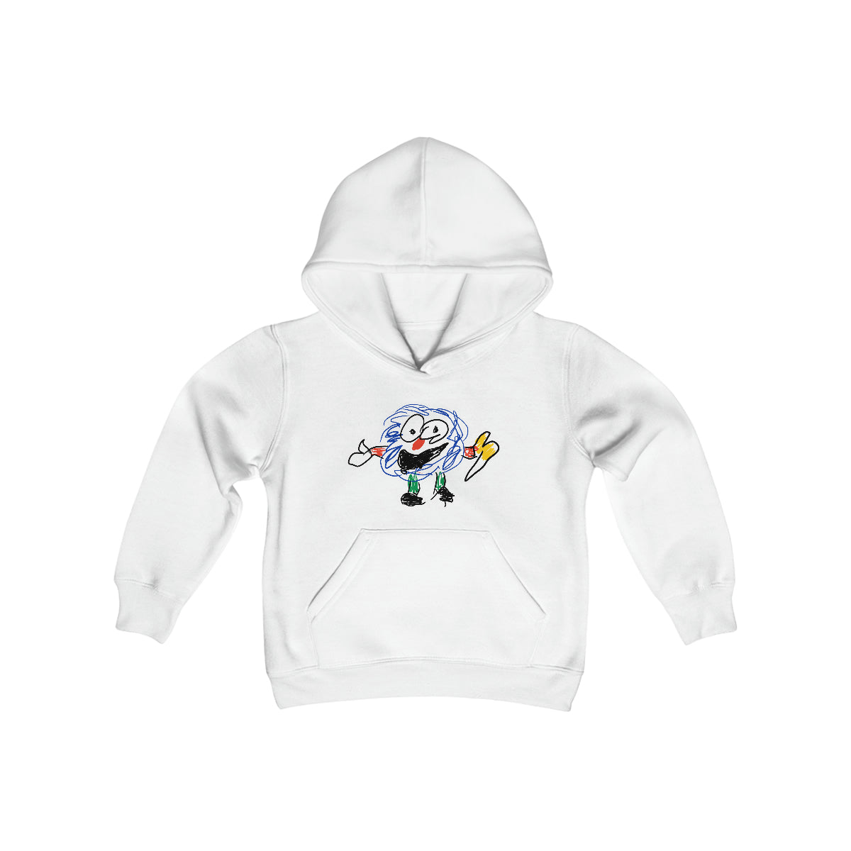 Fluffy Man Youth Heavy Blend Hooded Sweatshirt