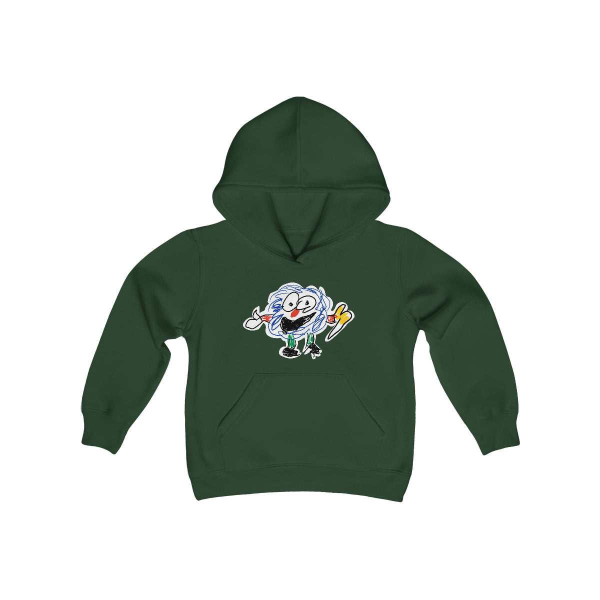 Fluffy Man Youth Heavy Blend Hooded Sweatshirt