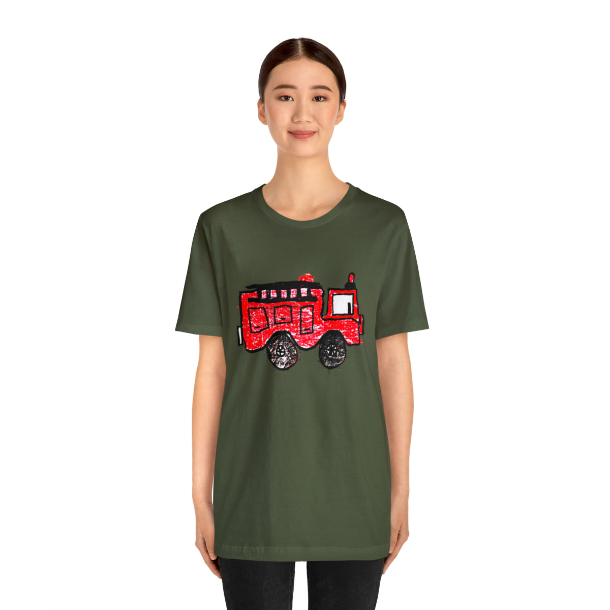 Fire Truck Unisex Jersey Short Sleeve Tee