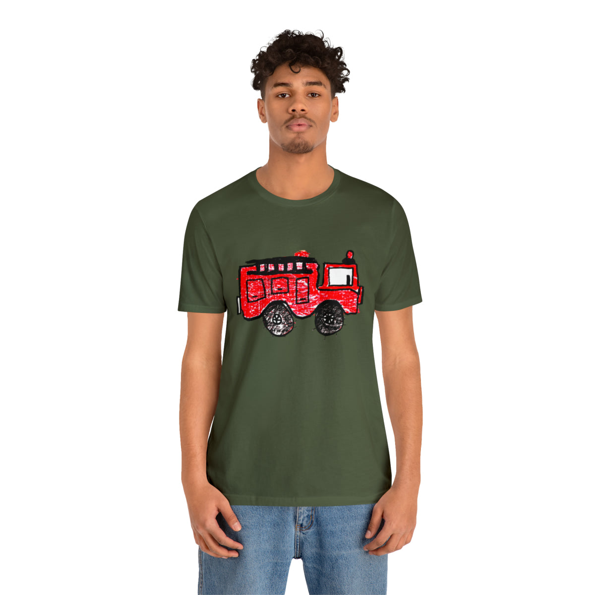 Fire Truck Unisex Jersey Short Sleeve Tee