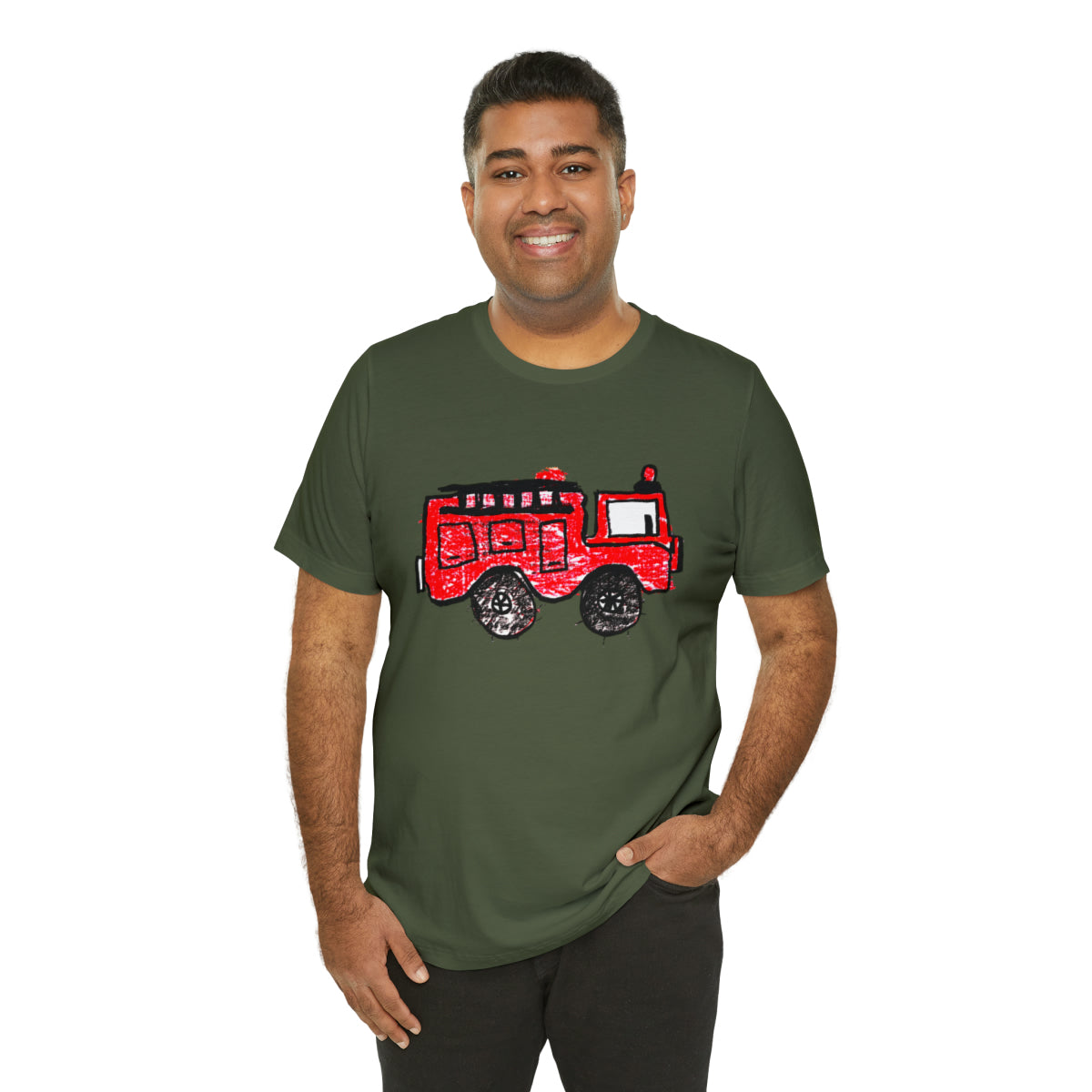 Fire Truck Unisex Jersey Short Sleeve Tee