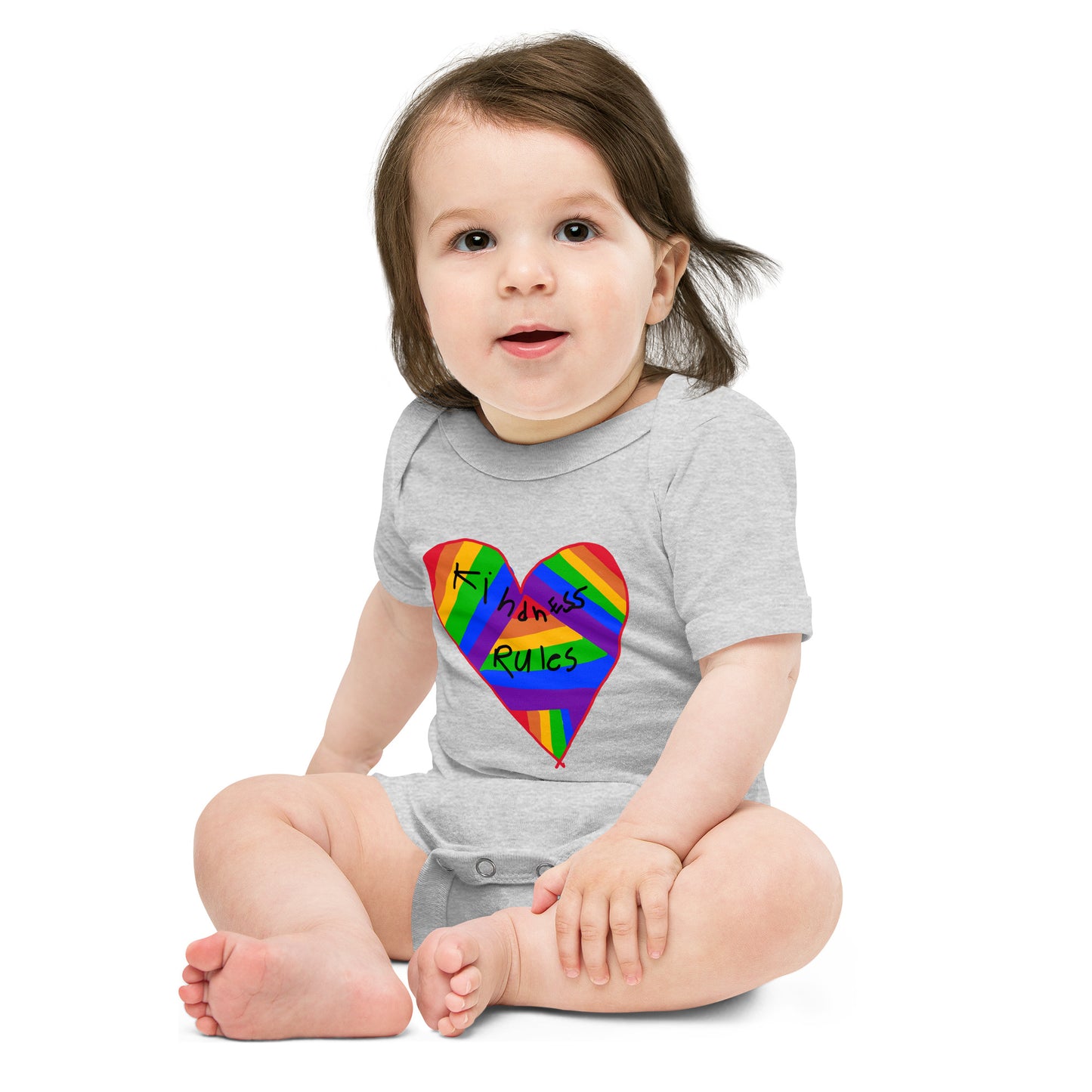 Kindness Rules Baby short sleeve one piece