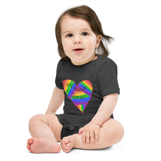 Kindness Rules Baby short sleeve one piece