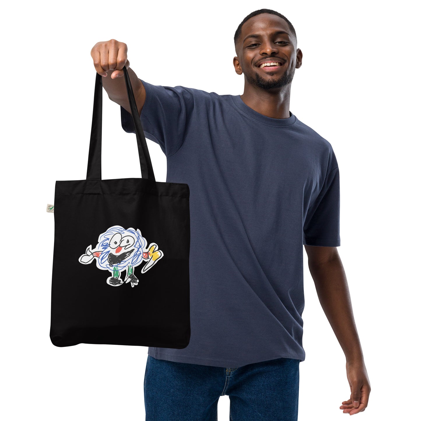 Fluffy Man Organic tote bag