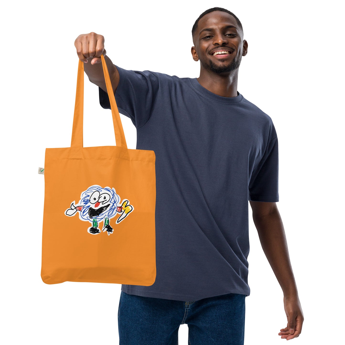 Fluffy Man Organic tote bag