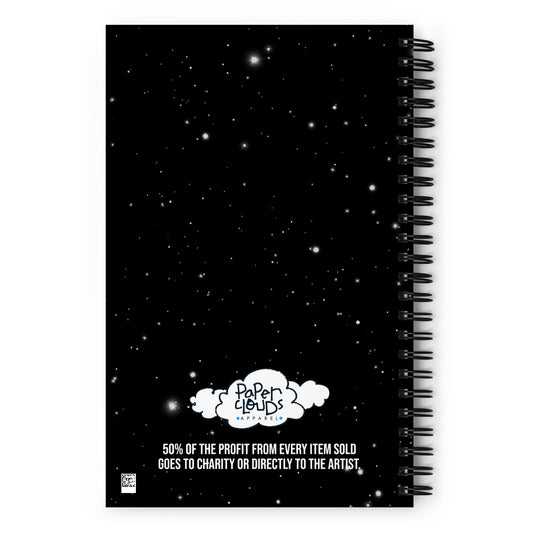 Cosmic Dreams Spiral Notebook – Reach for the Stars, Supporting To Cure A Rose