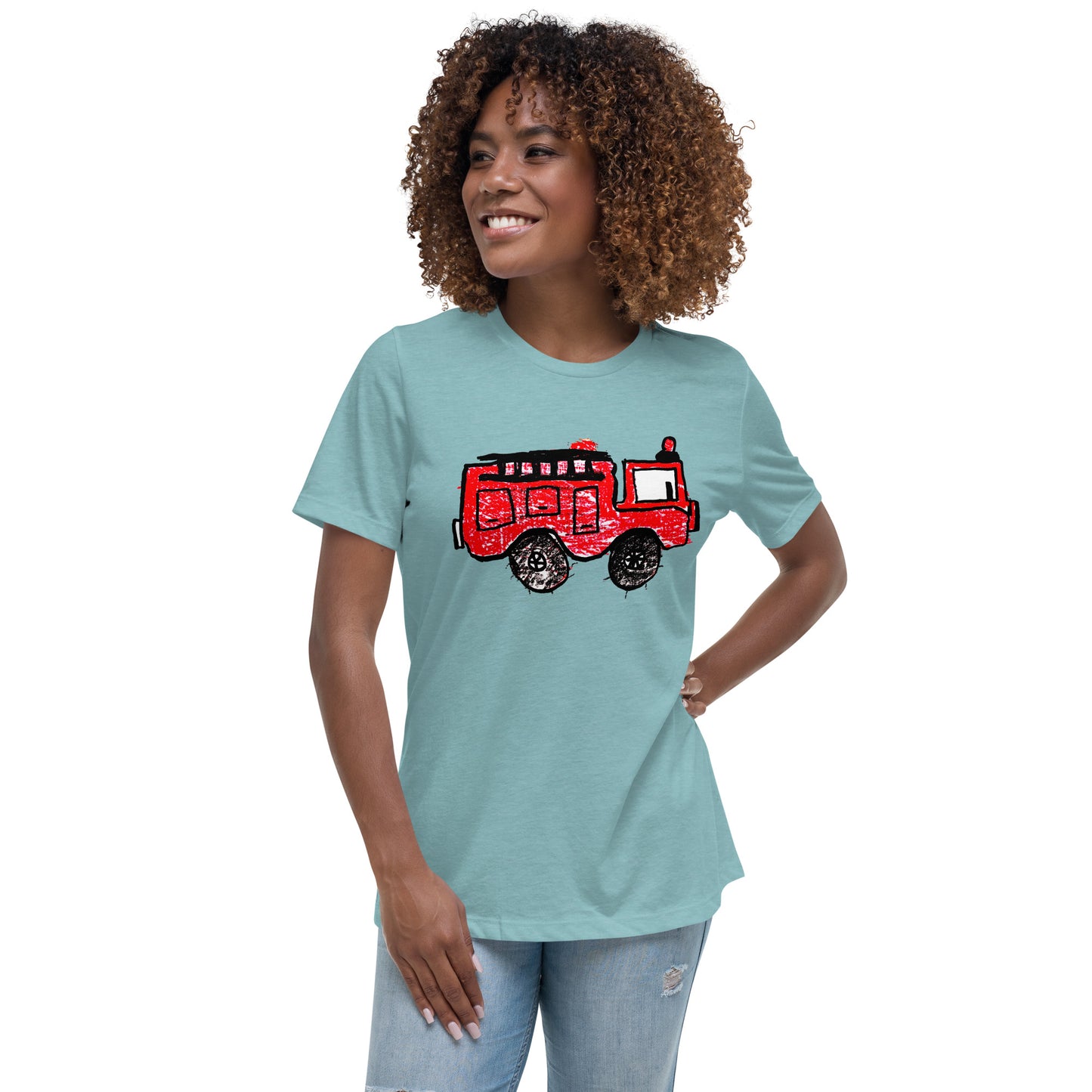 Fire Truck Women's Relaxed Tee