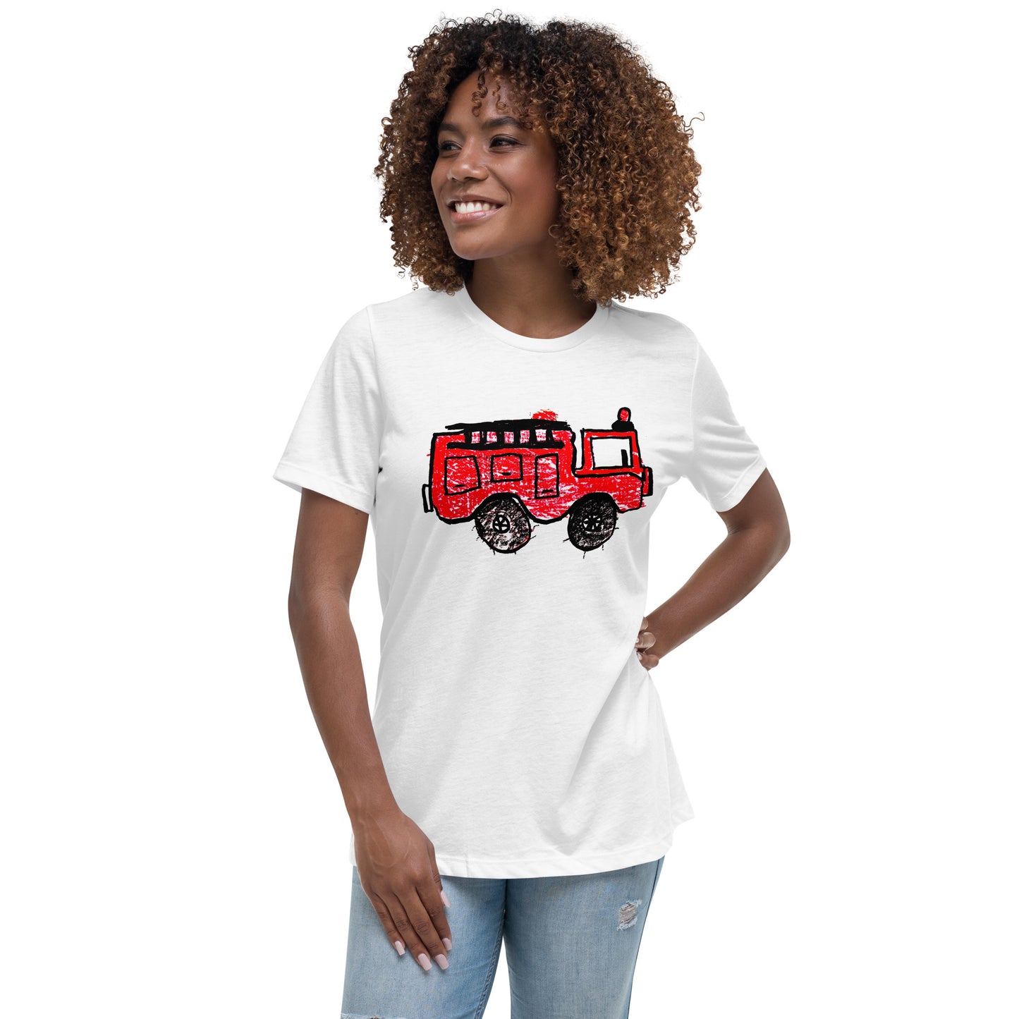 Fire Truck Women's Relaxed Tee