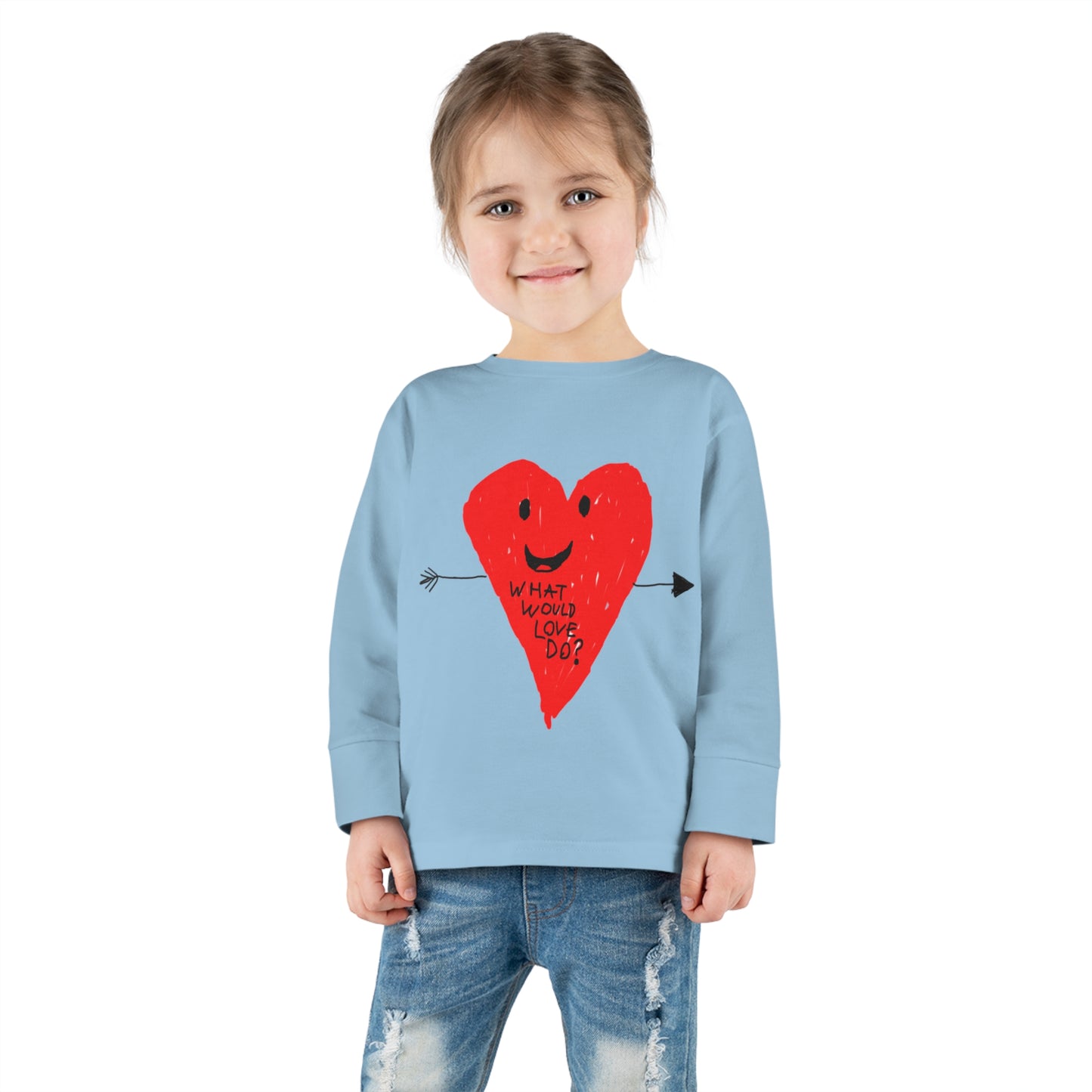 What Would Love Do? Toddler Long Sleeve Tee