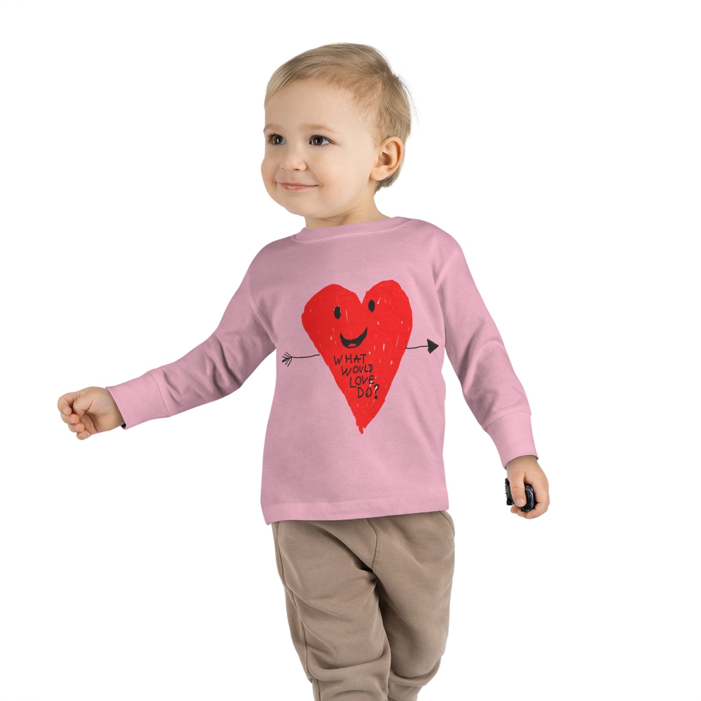 What Would Love Do? Toddler Long Sleeve Tee