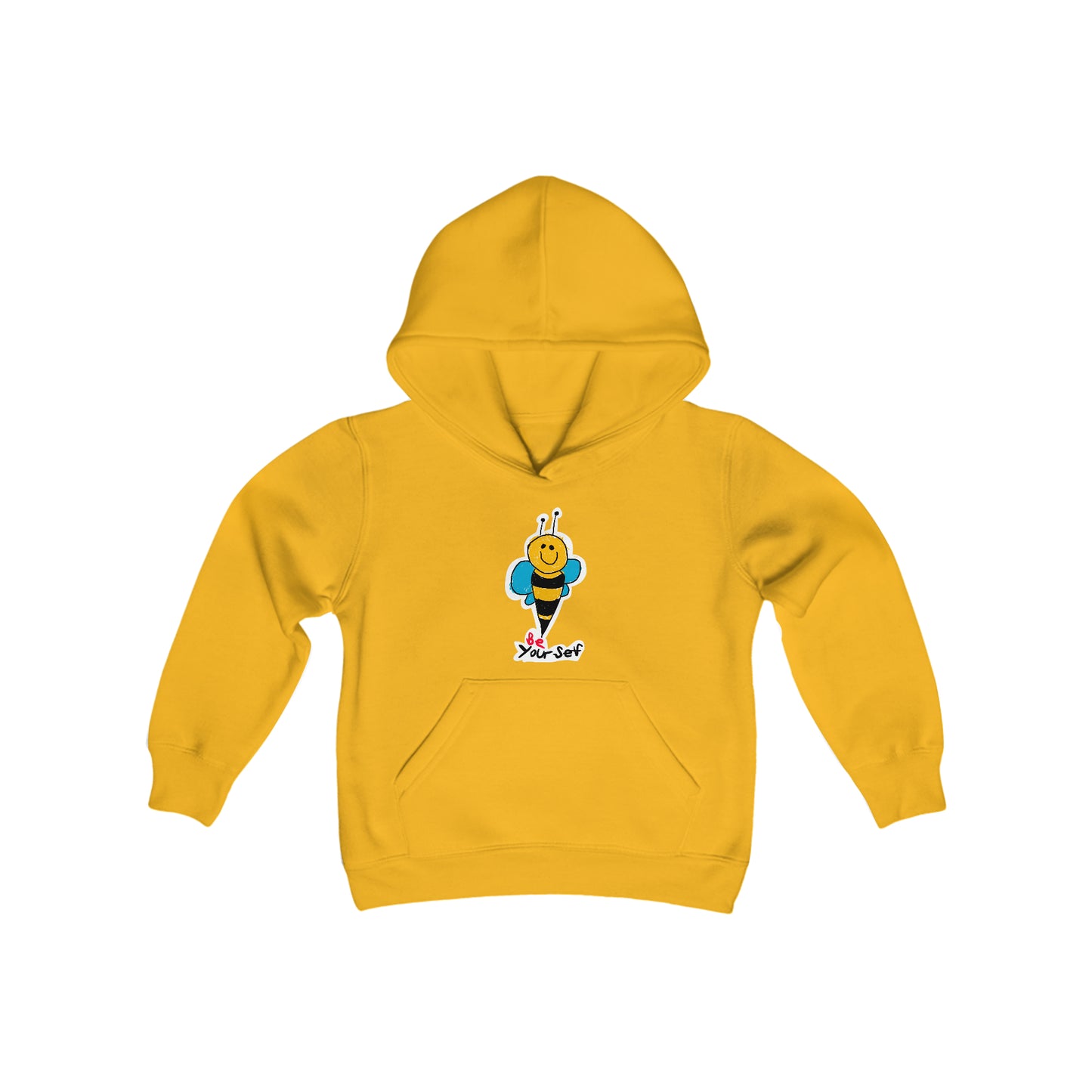 Bee Yourself Youth Heavy Blend Hooded Sweatshirt