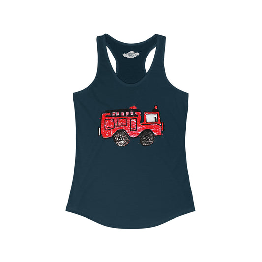 Fire Truck Women's Racerback Tank