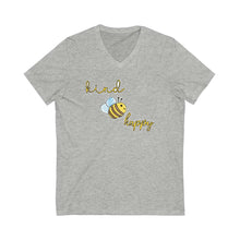 Be Kind Be Happy Adult V-Neck Tee