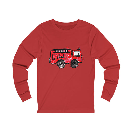 Fire Truck Unisex Jersey Long Sleeve Tee