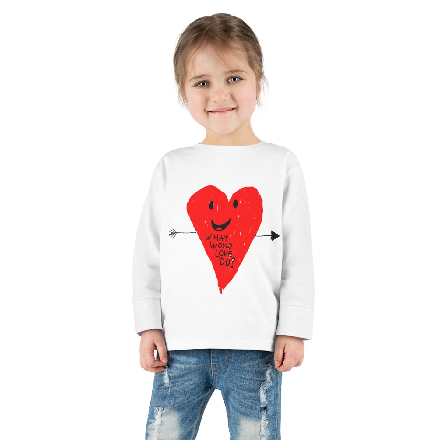 What Would Love Do? Toddler Long Sleeve Tee