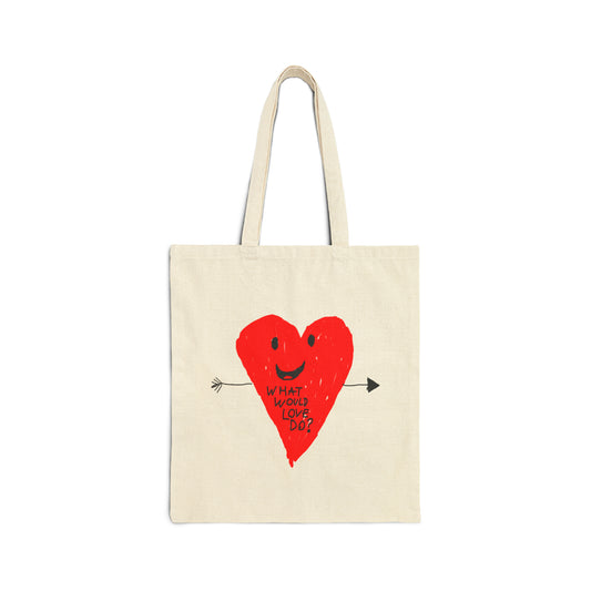 What Would Love Do Cotton Canvas Tote Bag