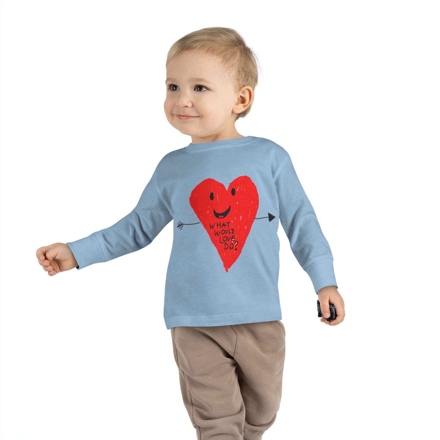 What Would Love Do? Toddler Long Sleeve Tee