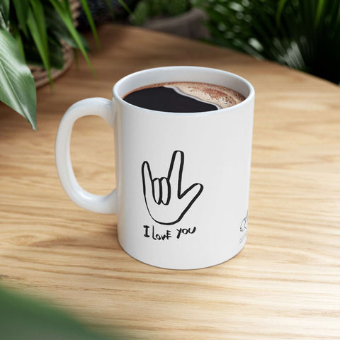 ASL I Love You Ceramic Mug 11oz
