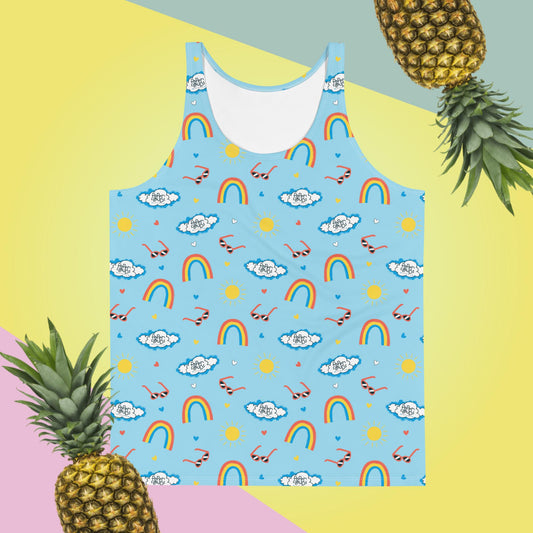 Sunshine and Rainbows Unisex Tank Top