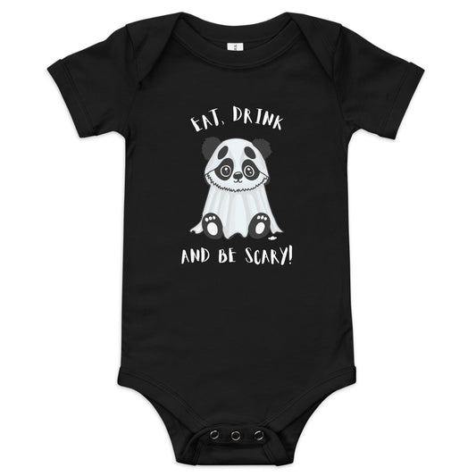 Eat, Drink, and Be Scary Baby short sleeve one piece - Supporting Camp Kostopolus