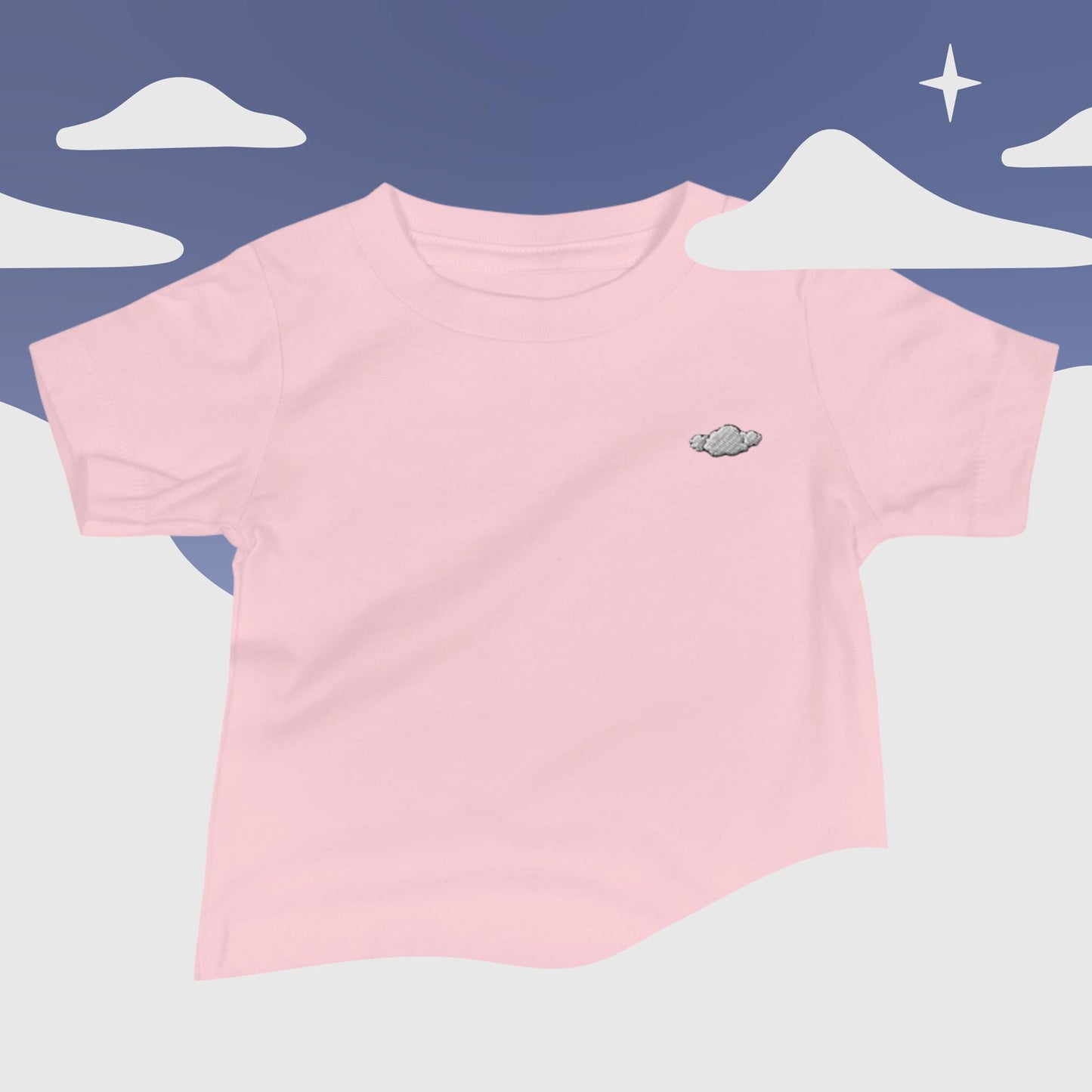 Paper Clouds Logo Embroidered Baby Tee