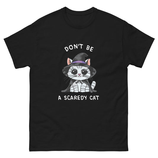 Don't Be A Scaredy Cat Witch Cat Unisex classic tee - Supporting Camp Kostopolus