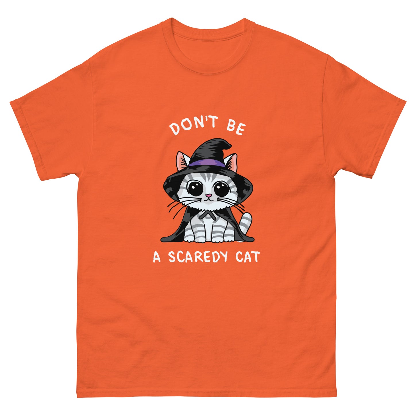 Don't Be A Scaredy Cat Witch Cat Unisex classic tee - Supporting Camp Kostopolus