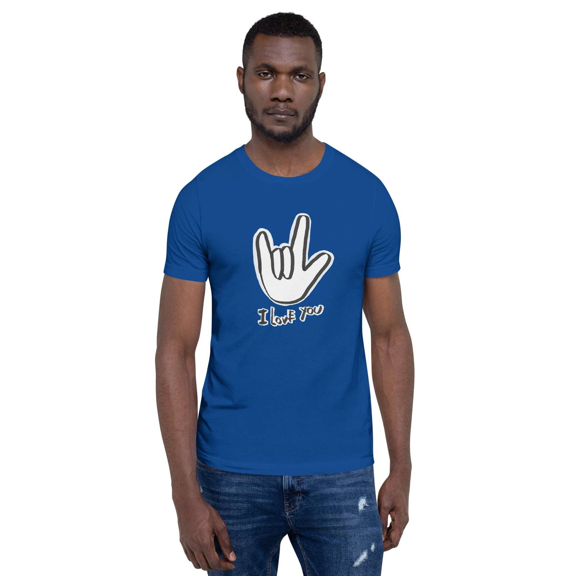 ASL I Love You Men's tee