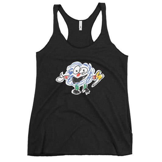 Fluffy Man Women's Racerback Tank