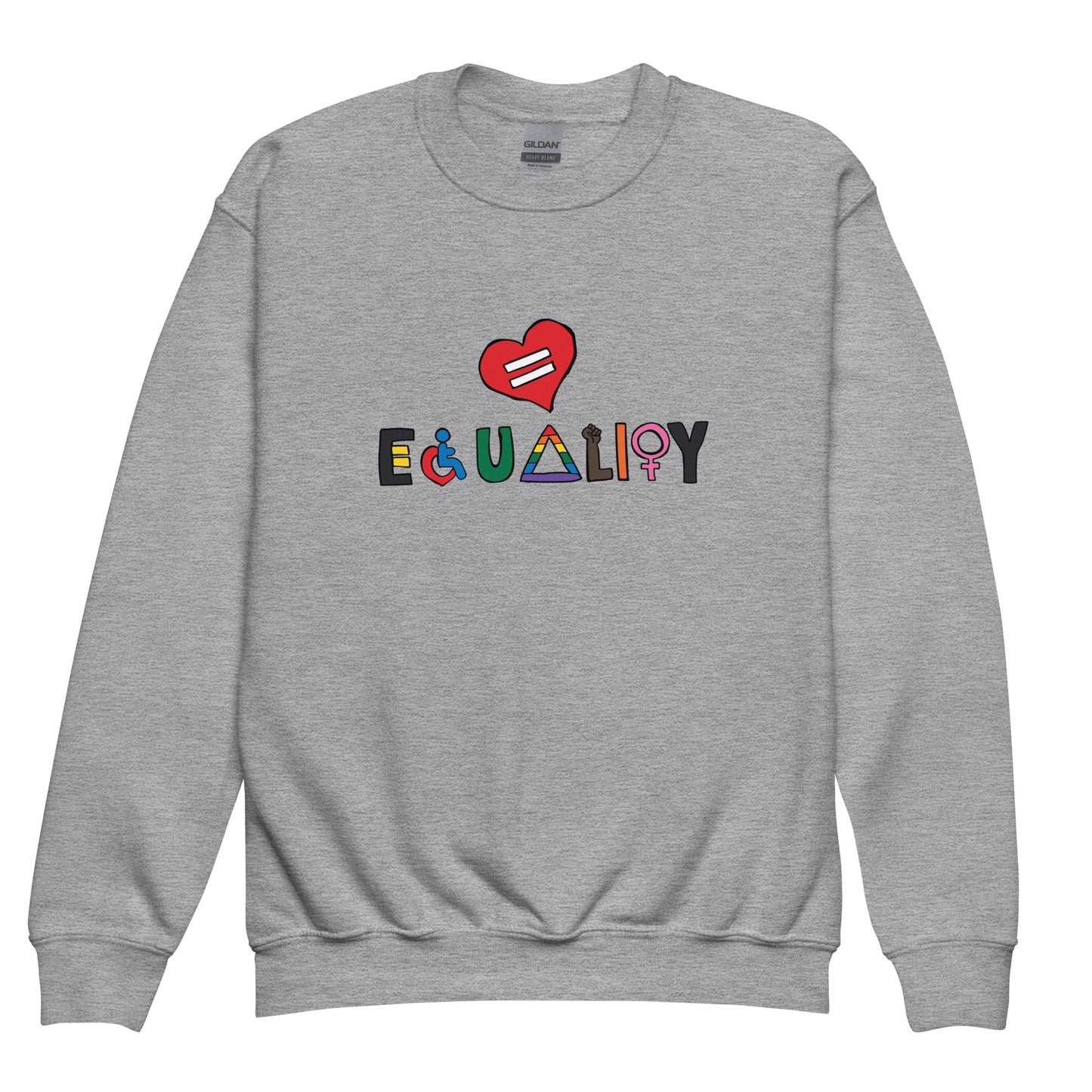 Equality Youth Crewneck Sweatshirt – Supporting Camp Kostopolus